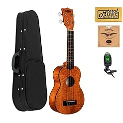 Kala Soprano Exotic Mahogany Ukulele, KA-SEM, Includes TMS Polishing Cloth, Polyfoam Soft Sided Case, Profile Digital… - Les Beatles, Paul McCartney, John Lennon, RIngo Starr, George Harrison