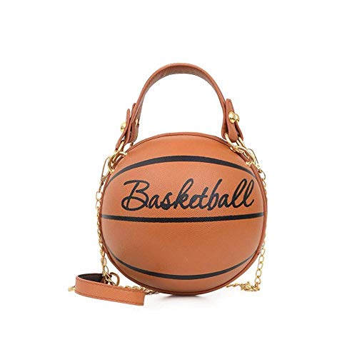 HUANG Borse da basket da donna Borse a tracolla a forma di palla...