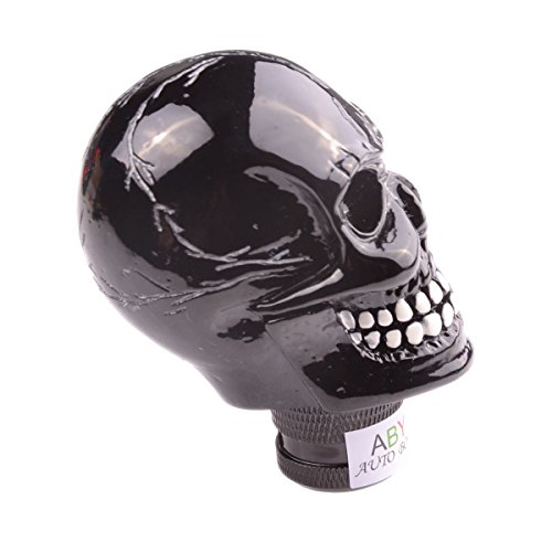 Autoboy Aby Skull Head Gear Stick Shift Shifter Knob Lever Cover Universal Fit For Most Manual Transmission Vehicles(Black) #TOP3