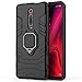 Produktbild XIFAN Hülle für Xiaomi Mi 9T Pro [Strapazierfähig] Ring Ständer, [Funktioniert Mit Magnetischer Autohalterung] Case Schutzhülle, Schwarz