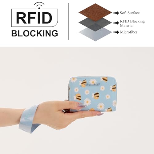 Image of Montana West Small Wristlet for Women Female Ladies Wallet with Rfid Blocking Lining Minimalist Lightweight & Easy to Carry