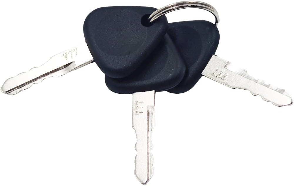 3Pcs 14529178 777 Ignition Keys for Volvo & Samsung Excavator Heavy Equipment EC120 EC140 EC160 EC170 EC180 EC200 EC210 EC220 EC235 EC240 EC290 EC330