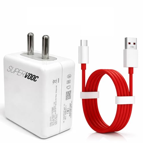 Image of One Pluss Original 80W SUPERVOOC Charger for OnePlus Nord CE4 5G Nord CE3 5G CE 3 Lite Mobiles Fast Charging OnePluss Dash /Wrap /Vooc /Super Fast Charger Adapter