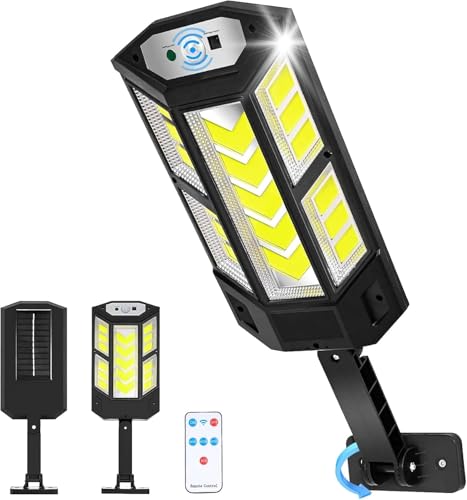 Recopilación de Faroles de luz que Puedes Comprar On-line. 45 Lampara Solar Exterior, LED Farola Solar Exterior, IP65 Resistente al Agua, 3 Modos Luz, Lámpara Solar con Sensor de Movimiento, Apto para Jardín, Terraza, Hogar, Garaje
