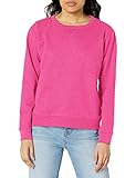Hanes Women's V-Notch Pullover Fleece Sweatshirt, Sizzling Pink, Large