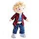 Haba 302843 - Puppe Nick, Weich- und Stoffpuppe ab 18 Monaten, mit Kleidung und Haaren, 30 cm