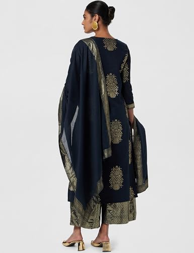 Image of BIBA Women Biba Women Cotton Straight Printed Suit Set