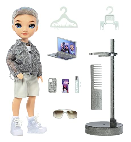 Rainbow High Fashion Doll, AIDAN RUSSEL, Purple BOY Doll, Fashionable Outfit & 10+ Colourful Play Accessories - Image 3