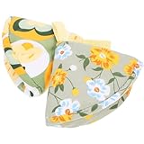 jojofuny Funda Protectora Antiescaldamiento para Asas de Ollas 2 Piezas Diseño Floral Corazón Tulipán y Fondo Verde Flores de Membrillo Resistente al Calor Reutilizable Protección