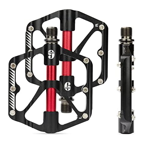 T TENDTOP rutschfeste Alu MTB Pedale für Fahrrad Trekking, 9/16 Zoll Metall Fahrradpedale Set Cover