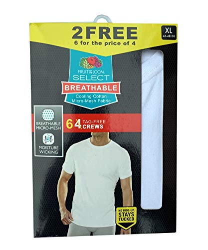Fruit of the Loom Select Men's +1 Breathable Cotto L main image 0