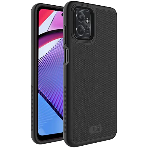 Tudia Dualshield Grip Designed For Motorola Moto G Power 5G Case (2023), [Mergegrip] Military Grade Dual Layer Shockproof Slim Tough Non-Slip Heavy Duty Protective Phone Case Cover - Matte Black #TOP11