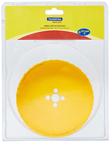 Tramontina 42620127, Serra Copo Bi Metálica 127Mm 5, Dentes Aço Rápido HSS, Pintura Eletrostática, R