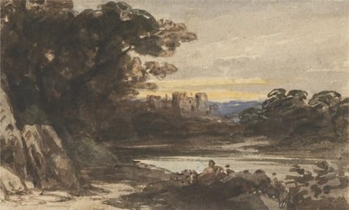Poster Barnard Castle de John Varley: pintura artística en lienzo decorativo de 60x90cm