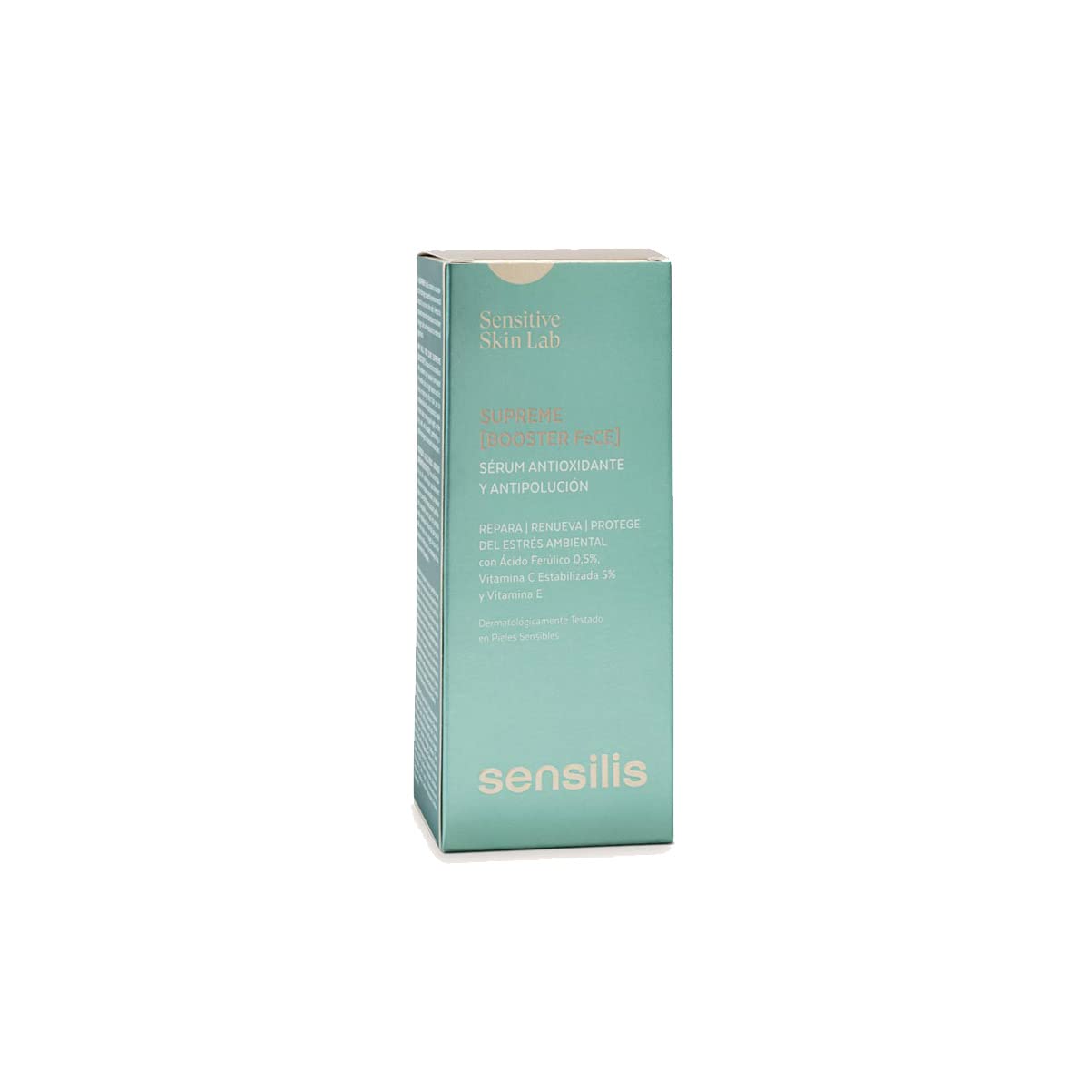 Sensilis Supreme Booster Fece - Sérum antioxydant et anti-pollution à l'acide hyaluronique et à la vitamine C, pour peaux sèches et normales - 30 ml