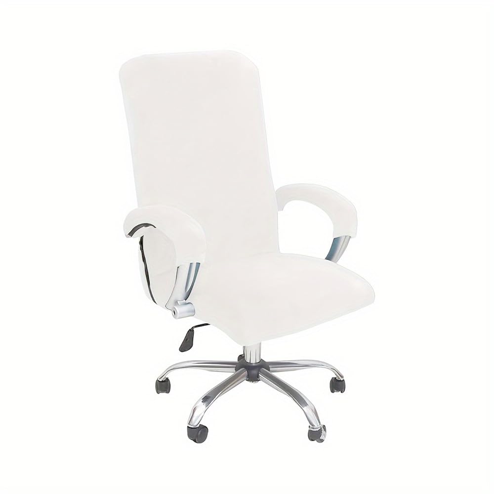 Set di 2/3 coprisedia da ufficio in velluto elastico, in spandex, con braccioli, tinta unita, perfetto per la decorazione di casa e ufficio, facile da pulire