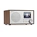 Produktbild auna Silver Star Mini Internetradio - DAB+/UKW WLAN Radio, Webradio mit 8 Watt RMS Leistung, USB, AUX-In, Line-Out, 2,8'' HCC-Display, Weckfunktion, inkl. Fernbedienung, Eiche