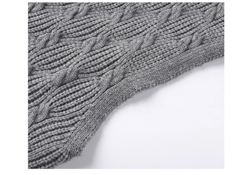 Men's Knitted Vests Sweater Warm Button Down Sleeveless Cardigan Vest Sleeveless Pullover Vests for Autumn and Winter3