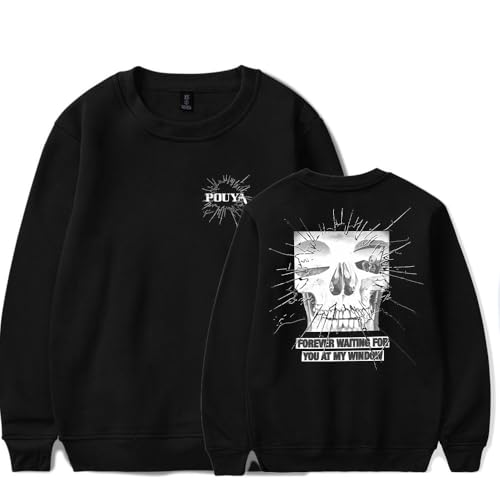 Pouya Forever Waiting Crewneck Sweatshirt Women Men HipHop Vintage Fashion Long Sleeve