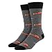 Socksmith Mens' Novelty Crew Socks "Helicopters" - 1 pair (Heather Gray) One Size