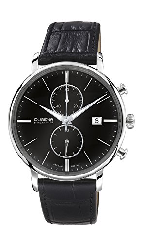 Dugena Herren-Armbanduhr Festa Chrono Chronograph Quarz Leder 7000181