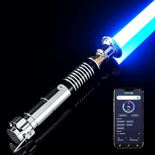 Blvlerm Upgrade App Control Luke Skywalker Lightsaber,Premium Metal Hilt Dueling...