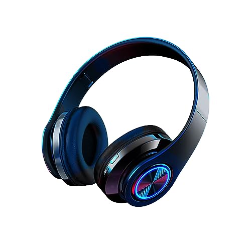 CENGNIAN today deals prime Headphones Over Ear with Microphone, Noise Cancelling Headphones Subwoofer, Bluetooth 5.0 with Deep Bass Headset for Adults, TV, Travel, Home, Office, Gym (Black)