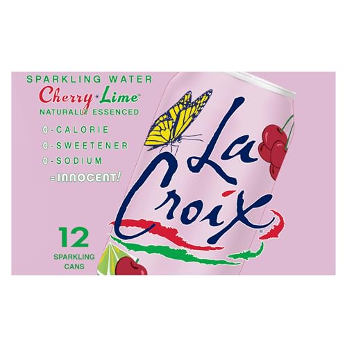 Image of La Croix Water Sparkling Cherry Lime, 12 Fl Oz, 12 Pack