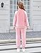 Zaclotre Girls' Clothing Sets Velour Sweatsuits Zipper Up Sweatshirt and Sweatpants Kids Fall Fashion Outfits Pink 8-9Y