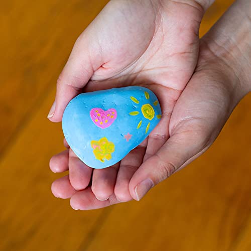 Stenen-Schilderen-Set-I-Rock-Painting-Kit-I-Happy-Stones-I-Knutselen-Voor-Kinderen-I-Acrylverf-Set-Met-10-Stenen-I-Cadeau-Voor-Peuters-Kinderen-Volwassenen-I-Schilderen-I-Kwasten-Verf-Stenen