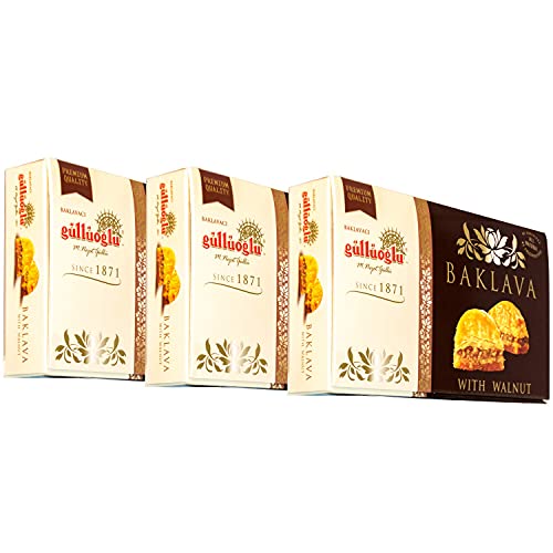 Gulluoglu Premium Dry Baklava with Walnut, Freshly...