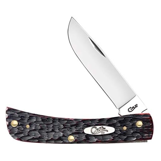 CASE XX WR Pocket Knife Sod Buster Jr Crimson Peach Seed Jig Bone Item #27383 - (6137 SS) - Length Closed: 3 5/8 Inches
