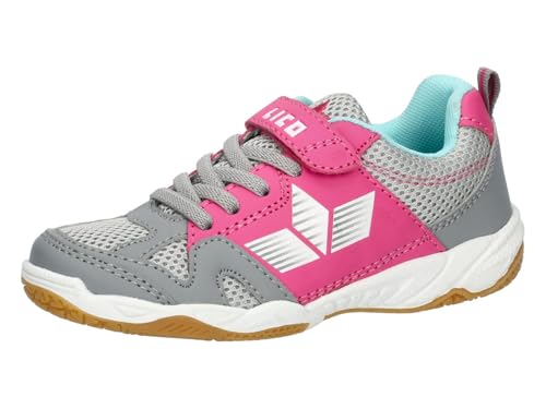 Chaussures sport en salle Lico Vs évite les glissades gris rose 37