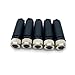 BOUUNCIY 5Pcs M8 4 Pin Female Connector, Field Assembly Wireable Adapter 8mm IP67 Waterproof Straight Type Sensor A Code Unshielded Industrial Circular Connector for Electric Bicycles 60V 4A