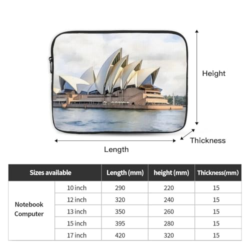 Funda para portátil de 17 pulgadas抗震 impermeable protector Ópera de Sídney 5