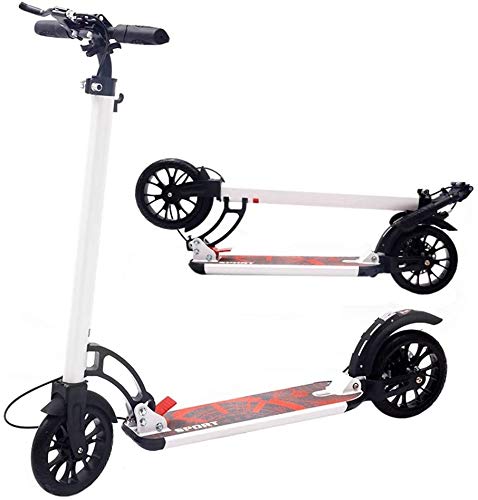 Wjhcdda Scooter Adulto Niños Adultos Scooter Con 3 Segundos Sistema De Fácil Plegable Plegables 220 Libras Vespa Ajustable Con El Disco De Freno Y 200 Mm Ruedas Grandes No Eléctrico