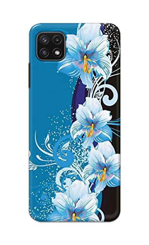Image of PRINTFIDAA Beautiful Floral Design Printed Designer Hard Case for Samsung Galaxy A22 5G, A22s 5G Back Cover -(e) RPM1006