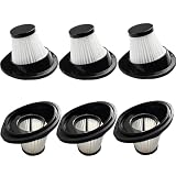 6 Pack Upgrated Hepa Filter Replacement Compatible with VacLife VL188 VL189 Handheld Vacuum Cleaner