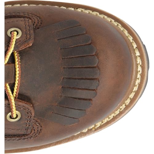 Carolina Spruce 8" Soft Toe Waterproof Logger Work Boot for Men, Durable Leather, Oil & Slip Resistant, EH Rated, Dark Brown - 9.5 D - Image 6