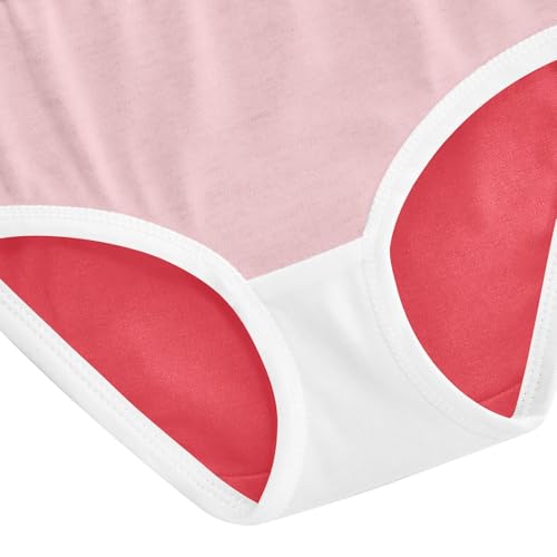 Joisal Bright Toddler Girls Underwear 2t Cotton Girl Panties Cute Alizarin Crimson Red Briefs Underpants 5