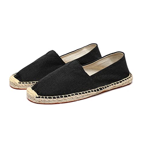 Image of Mintzice Men's Solid Comfortable Slip on Canvas Espadrilles Flat