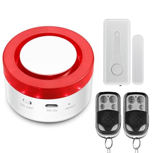 Fangxuee TUYA SMART Home Security System System Kit WiFi Wireless Burglar Alarm con Sensore di Movimento Della Finestra Della Porta