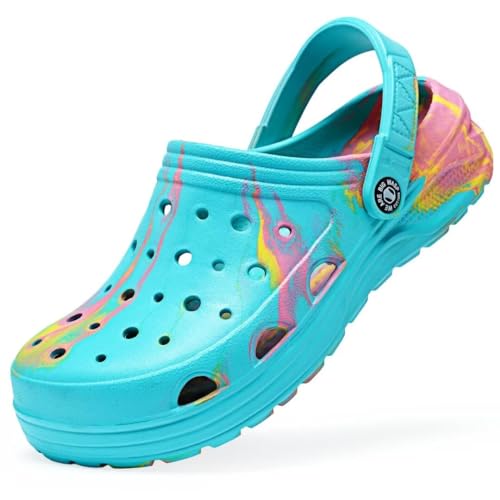 Image of Kids Boys&Girls Black Camouflage Clogs Children's Beach Shoes Classic Marbled Tie Dye Clog Little Kid