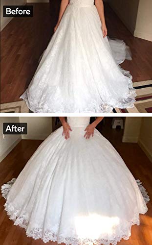 Missydress Full A-Line 6 Hoop Floor-Length Bridal Dress Gown Slip Petticoat,White,Free Size #TOP5