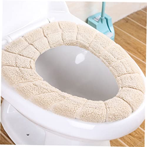 Healeved 2Pcs Toilettensitzkissen Toilettenabdeckungen Toilettenkissen Sitzkissen Dehnbar Wärmer Toilettensitzbezug Toilettenmatte Toilettendeckel Universal Grün Lipgloss – Bild 3