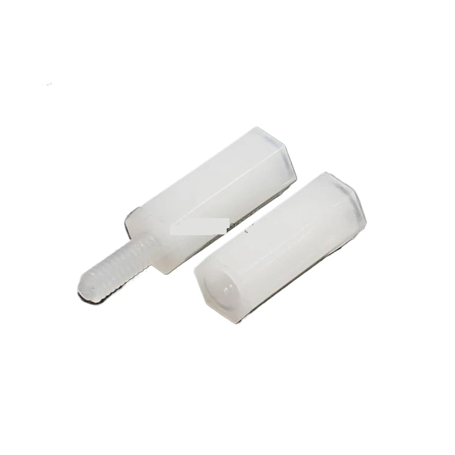 Secure 800pcs M2 .5 M3 M4 Black/White Hex Nylon Standoff Spacer Column Flat Head Plastic Spacing Screws Nuts(White,200PCS-M2 Mix)