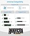 QNINE NVME PCIe Adapter, M.2 PCIe NVMe SSD M Key to PCI Express 3.0 x2 Expansion Card with Low Profile Bracket for PC Desktop