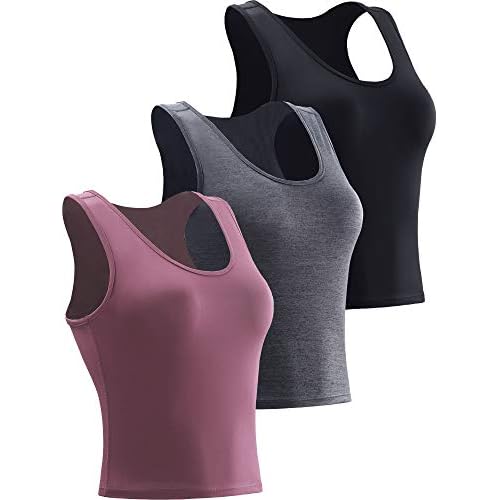 NELEUS Women’s 3 Pack Compression Dry Fit Vest Tank Top