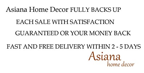 Large Carved Wood Wall Panel. Floral Wood Carved Wall Decor. Size 35.5"x13.5"x0.5" Asiana Home Decor (Brown)