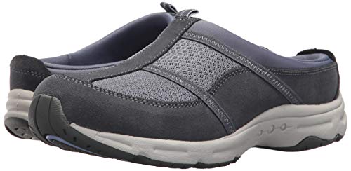 Easy Spirit Women's Argyle Mule, Medium Blue Suede, 8.5 Wide #TOP6